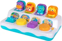 Jucărie muzicală Playgro + Learn - Animale săritoare, cu lumini