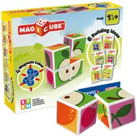 Set de cuburi magnetice Geomag - Magicube, fructe, 7 piese