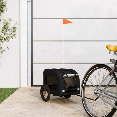 Gossi remorca bicicleta animale companie, negru, textil oxford/fier