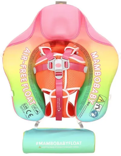 Centură de înot pentru bebeluși Mambobaby – Curcubeu, până la 15 kg
