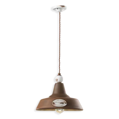 Sospensione Anticata D.35 / Pendant D.35 Retro Grunge Finish Vib - Vintage Bianco C1600
