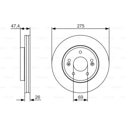 Disc frana BOSCH 0 986 479 R26