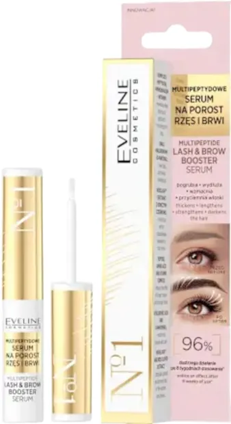 Eveline Ser pentru gene și sprâncene Multipeptide Lash & Brow Booster, 4 ml