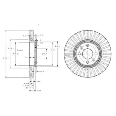 Disc frana DELPHI BG3430