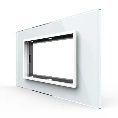 Rama din sticla Livolo standard Italian 4 module – Serie noua