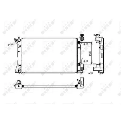 Radiator, racire motor NRF 53395