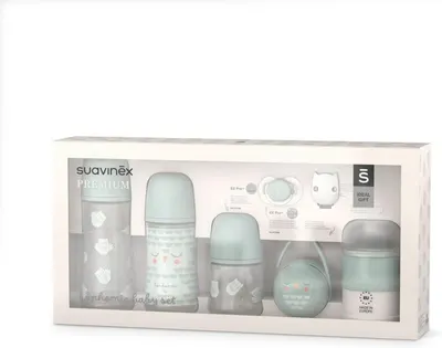Set cadou Bonhomia Suavinex 7 piese menta