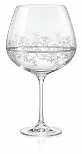 Pahare de vin roșu Bohemia Crystalex - Viola Platinum, 570 ml, 6 buc