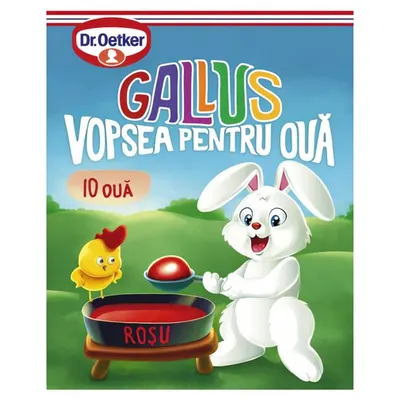 Vopsea pentru oua Gallus Dr. Oetker, rosu, 7g Engros