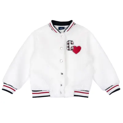 Cardigan bebelusi Chicco din blana, alb, 00937-69MC