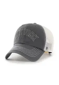 ’47 - Sapca trucker cu broderie New York - Alb/Gri grafit
