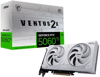 Placă video MSI - GeForce RTX 5060 Ti Ventus 2X OC, 8GB, GDDR7