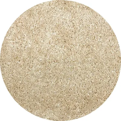 Covor Rotund Pufos, 67 x 67 cm, Bej, Fantasy 12500-80