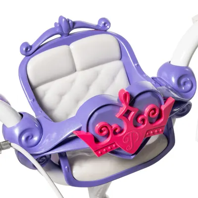Bicicleta pentru copii 3-5 ani Huffy Princess 12 inch cu roti ajutatoare