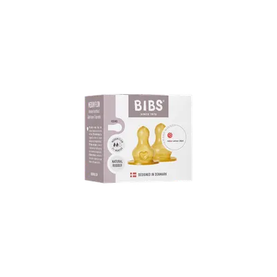 Set 2 tetine pentru biberon Bibs Latex flux mediu