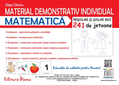 Material demonstrativ individual - Matematică - 241 de jetoane