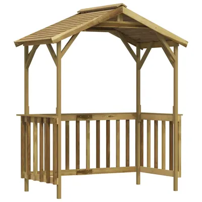 Gossi sopron pentru gratar, 163,5x93x210 cm, lemn de pin tratat