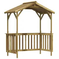 Gossi sopron pentru gratar, 163,5x93x210 cm, lemn de pin tratat