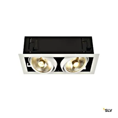 KADUX 2 ES111, patrat, albalb mat, max. 2x50W