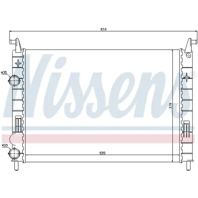 Radiator, racire motor NISSENS 61683