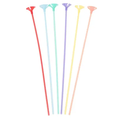 Bețe și rozete pentru baloane - multicolor (set 100 buc) - Default Title