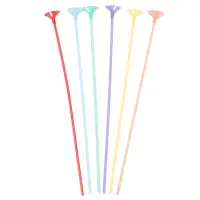 Bețe și rozete pentru baloane - multicolor (set 100 buc) - Default Title