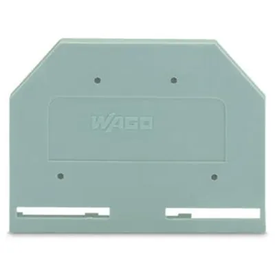 End and intermediate plate; 3 mm thick; gray