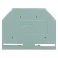 End and intermediate plate; 3 mm thick; gray