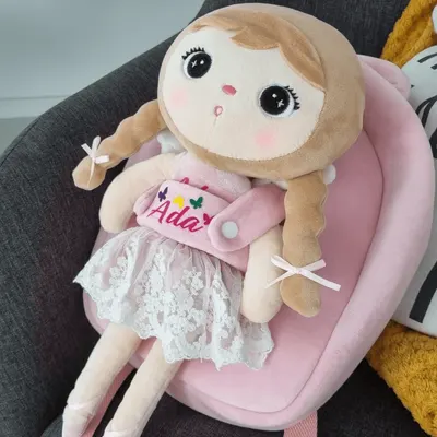 Ghiozdan personalizat Ingeras cu codite Roz