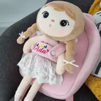 Ghiozdan personalizat Ingeras cu codite Roz