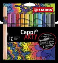 Pixuri marcatoare Stabilo Arty - Cappi, 12 culori