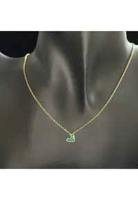 Colier Cu Inimioara Verde