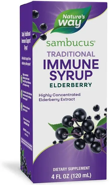 Sambucus Traditional Immune Sirop de soc negru, 120 ml, Nature's Way