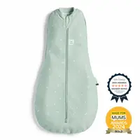 Sistem de infasat si sac de dormit, ErgoPouch, 2 in 1, 6-12 luni, 8-10 kg, TOG 0.2, Bumbac organic, Fermoar bidirectional, Transformabil, Lavabil la masina, Certificat non-toxic, Premiat in Australia, Verde