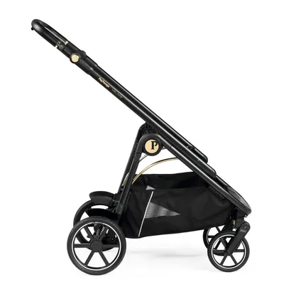 Carucior 3 in 1 Peg Perego Veloce SLK 0 - 22 kg Graphic Gold negru bej i-Size