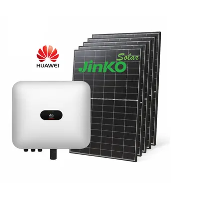 Pachet invertor Huawei 4KW trifazic cu 9 panouri fotovoltaice Jinko 455W NType