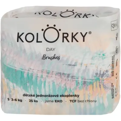 Kolorky Day Brushes scutece ECO de unică folosință marimea S 3-6 Kg 25 buc