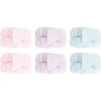 Brushworks Pastel Microfibre Wrist Wash Bands brățară absorbantă pentru spălarea feței 6 buc