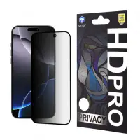 Folie de protectie Ecran Privacy Lito HD Pro pentru Apple iPhone 16 Pro Max, Sticla Securizata, Full Glue