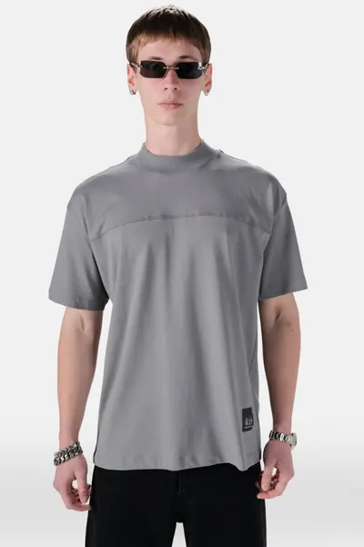 Tricou Barbati Oversized Smoked Minimal Tech Streetwear (mărime: S)