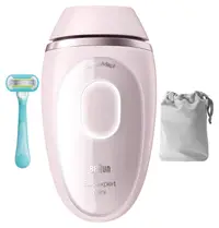 Epilator cu lumină pulsată Braun – Silk-expert Mini PL1111, 3 trepte, 1 accesoriu, 300K impulsuri, roz