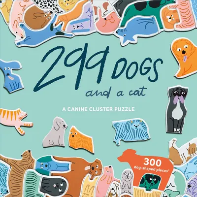 Puzzle Laurence King din 300 piese - 299 Câini (și o Pisică)