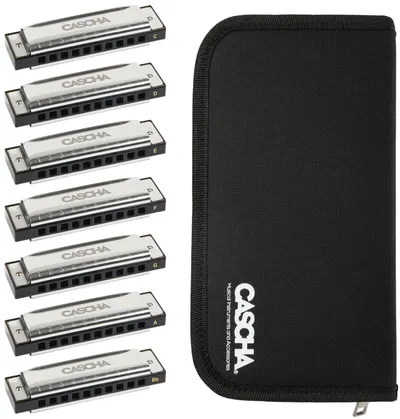 Set muzicuță Cascha - Blues HH 2223, argint