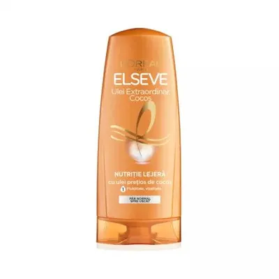 Balsam L'Oreal Paris Elseve Ulei Extraordinar Cocos, pentru Par Normal / Uscat, 200 ml Engros
