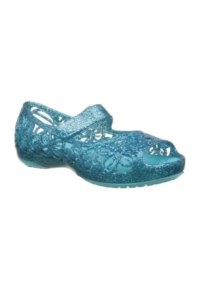 Balerini Kids' Isabella Glitter Flat - US Albastru deschis - Pool - Alb