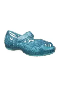 Balerini Kids' Isabella Glitter Flat - US Albastru deschis - Pool - Alb