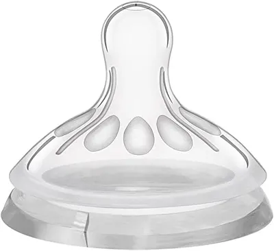 Tetine din silicon Wee Baby - Natural, 2 buc., 18 luni+