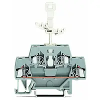 Double-deck terminal block; for DIN-rail 35 x 15 and 35 x 7.5; 2.5 mm²; CAGE CLAMP®; 2,50 mm²; gray/gray