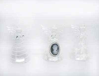 Set decoratiuni Craciun - Glass Angels, 3 pcs