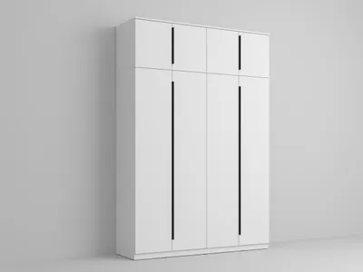 Dulap dormitor 4 usi Alb 164 x 240.3 cm - Arkana